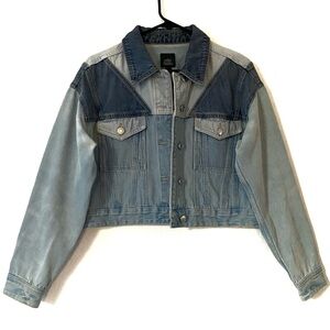 Wild Fable Denim Cropped Jean Jacket Size Small